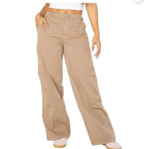 Celebrity Pink Seamed Wide Leg Pants Portabella Brown XXL NWT‎